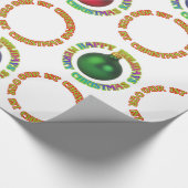 Frohe Weihnachtsfeiertage Unsere ersten Weihnachte Geschenkpapier (Ecke)