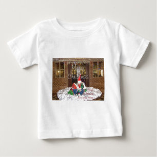 Frohe Weihnachtsfeiertage weg von der Zuhause Baby T-shirt