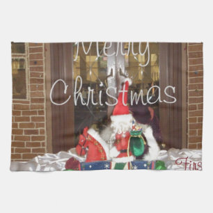 Frohe Weihnachtsfeiertage weg von der Zuhause Coll Küchentuch