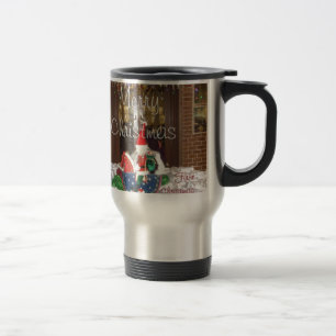 Frohe Weihnachtsfeiertage Weg von Zuhause Kollekti Reisebecher