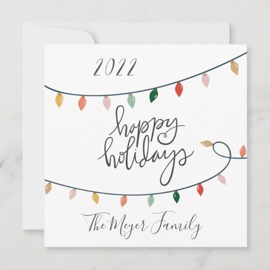 Frohe Weihnachtsfeiertage Weihnachten Lichter 3 Fo (Vorderseite)