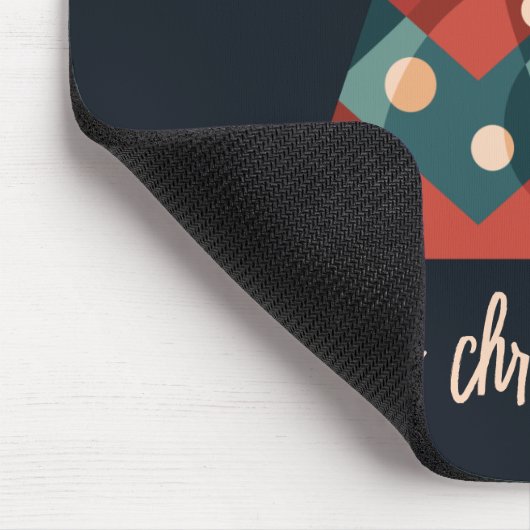 Frohe Weihnachtsfeiertage Weihnachtsbaum Mousepad (Ecke)