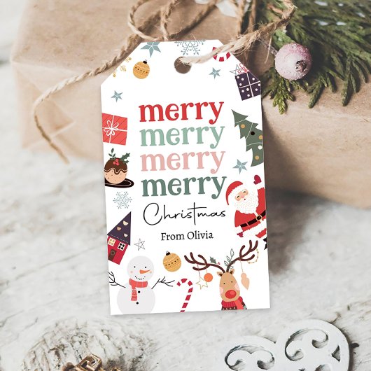 Frohe Weihnachtsfeiertage Weihnachtsgeschenk Famil Geschenkanhänger