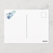 Frohe Weihnachtsfeiertage Wreath Postkarte (Rückseite)