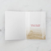 Frohe Weihnachtsfenster mit tropischem Sandman Karte (Innenseite)