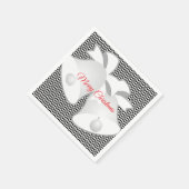 Frohe Weihnachtsferien Bells Serviette (Ecke)