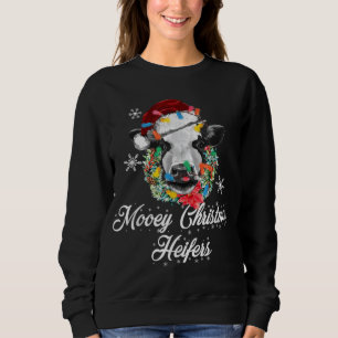 Frohe Weihnachtsferien Buffalo Karierte Landtiere Sweatshirt