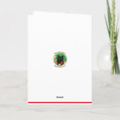 Frohe Weihnachtsferien Cat Feiertagskarte (Rückseite)