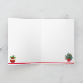 Frohe Weihnachtsferien Cat Feiertagskarte (Innenseite)