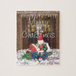 Frohe Weihnachtsferien fern der Heimat Inspiriert  Puzzle