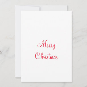 Frohe Weihnachtsferien Fügen Sie Familienname Foto Feiertagskarte