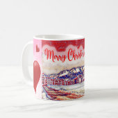 Frohe Weihnachtsferien-Tasse Kaffeetasse (Vorderseite Links)