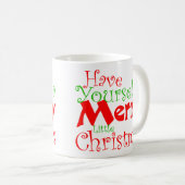 Frohe Weihnachtsferien-Tasse Kaffeetasse (VorderseiteRechts)