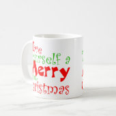 Frohe Weihnachtsferien-Tasse Kaffeetasse (Vorderseite Links)
