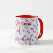 Frohe Weihnachtsferien-Tasse Tasse (VorderseiteRechts)