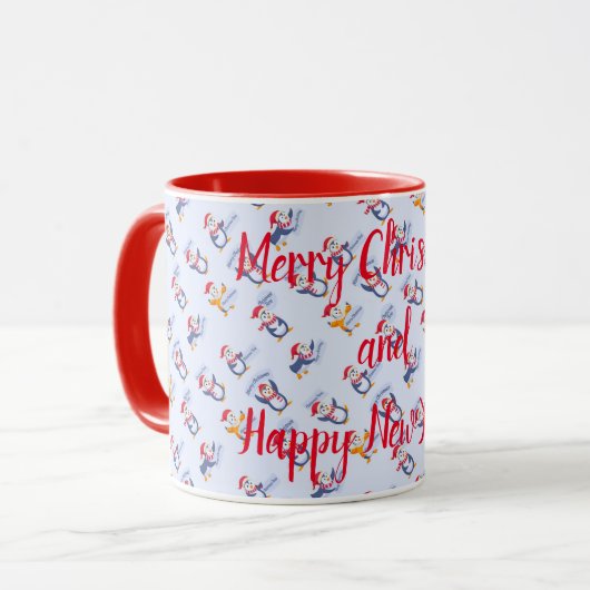 Frohe Weihnachtsferien-Tasse Tasse (Vorderseite Links)