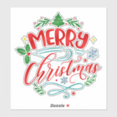 Frohe Weihnachtsferien Winter Aufkleber (Blatt)