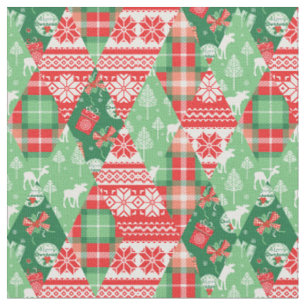 Frohe Weihnachtsferien Winter Muster Stoff