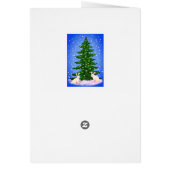 Frohe Weihnachtsfichte und Bundnies Card (Hinten)