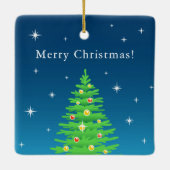 Frohe Weihnachtsfigur Skaten Santa Girl Ornament (Rückseite)