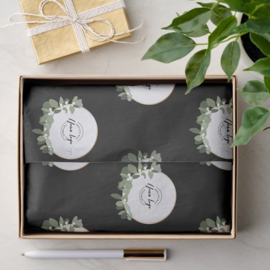 Frohe Weihnachtsfirma Logo Gold Custom Seidenpapier (Geschenk)