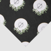 Frohe Weihnachtsfirma Logo Gold Custom Seidenpapier (Detail)