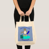 Frohe Weihnachtsfischen Pinguin Custom Bag Tragetasche (Vorderseite (Produkt))