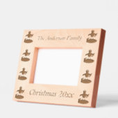 Frohe Weihnachtsfischerei Pinguin Custom Geätzte Rahmen (Links)