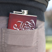 Frohe Weihnachtsflasche Flachmann