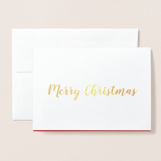 Frohe Weihnachtsfoil-Grußkarte Folienkarte (Vorderseite mit Umschlag)