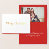 Frohe Weihnachtsfoil-Grußkarte Folienkarte (Anzeige)