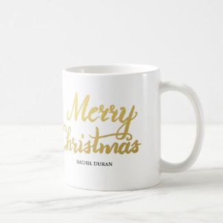 Frohe Weihnachtsfolie Glitzer Pinsel Tasse