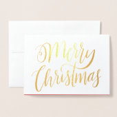 Frohe Weihnachtsfolienkarte Folienkarte (Vorderseite mit Umschlag)