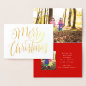 Frohe Weihnachtsfolienkarte Folienkarte (Anzeige)