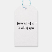 Frohe Weihnachtsfox Zeichnend individuell anpassba Geschenkanhänger (Rückseite)