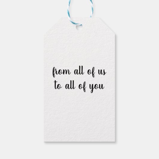 Frohe Weihnachtsfox Zeichnend individuell anpassba Geschenkanhänger (Rückseite)