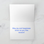 Frohe Weihnachtsfrau Feiertagskarte (Innenseite)