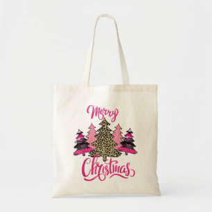 Frohe Weihnachtsfrauen Girls pink tree christmas l Tragetasche