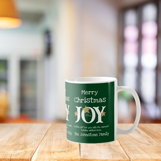 Frohe Weihnachtsfreude, 'Ein Geschenk für dich' ru Kaffeetasse