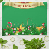 Frohe Weihnachtsfreude Handtuch (Gefaltet)