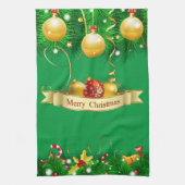 Frohe Weihnachtsfreude Handtuch (Vertikal)