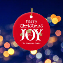 Frohe Weihnachtsfreude Simple Elegant Red