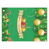 Frohe Weihnachtsfreude Tischdecke (Vorderseite (Horizontal))