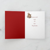 Frohe Weihnachtsfreund Otter Animal Spaß Feiertagskarte (Innenseite)