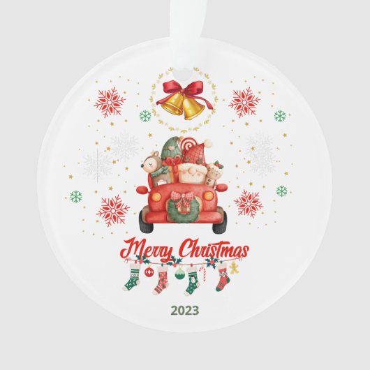 Frohe Weihnachtsfreunde. Ornament (Vorderseite)