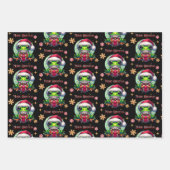 Frohe Weihnachtsfrosch Geschenkpapier Set (Vorderseite 3)