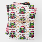 Frohe Weihnachtsfrosch Geschenkpapier Set (Beispiel)