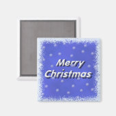 Frohe Weihnachtsfrost Magnet (Vorderseite/Rückseite)