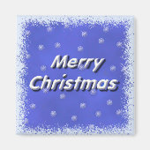 Frohe Weihnachtsfrost Magnet (Vorne)