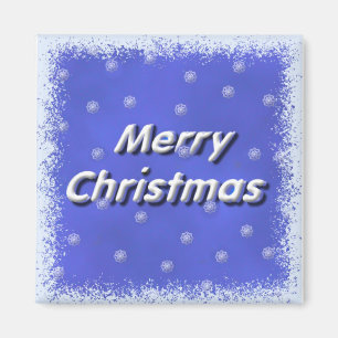 Frohe Weihnachtsfrost Magnet